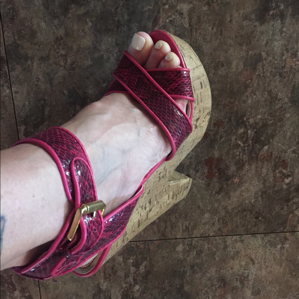 Baby phat wedge/heel PINK